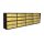 Condominium mailbox 16 pieces indoor and outdoor wall-mounted anthracite - bronze SLIM 4x4 letterbox galvanized painted steel