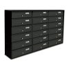 Condominium mailbox 18 pieces indoor and outdoor wall-mounted anthracite SLIM 6x3 letterbox galvanized painted steel