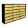 Condominium mailbox 18 pieces indoor and outdoor wall-mounted anthracite - bronze SLIM 6x3 letterbox galvanized painted steel