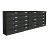 Condominium mailbox 20 pieces indoor and outdoor wall-mounted anthracite SLIM 5x4 mailbox galvanized painted steel