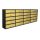 Apartment mailbox 20 pieces indoor and outdoor wall-mounted anthracite - bronze SLIM 5x4 letterbox galvanized painted steel