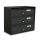 Apartment mailbox 3-piece indoor and outdoor wall-mounted anthracite SLIM letterbox galvanized painted steel