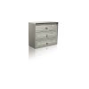 Condominium letterbox 3-piece indoor and outdoor wall-mounted gray SLIM letterbox galvanized painted steel