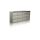 Apartment mailbox 6-piece indoor and outdoor wall-mounted gray SLIM 3x2 letterbox galvanized painted steel