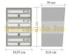Condominium mailbox 4-piece indoor and outdoor wall-mounted anthracite SLIM letterbox galvanized painted steel