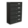 Apartment mailbox 5-piece indoor and outdoor wall-mounted anthracite SLIM letterbox galvanized painted steel