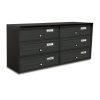 Condominium mailbox 6-piece indoor and outdoor wall-mounted anthracite SLIM 3x2 letterbox galvanized painted steel