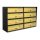 Condominium letterbox 8-piece indoor and outdoor wall-mounted anthracite - bronze SLIM 4x2 letterbox galvanized painted steel
