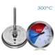 Smoker thermometer grill thermometer stainless smoker analog thermometer 10-300℃