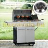 Grill thermometer stainless steel smoker analog thermometer 10-430℃