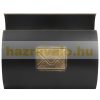 Antique wall letterbox curved retro letterbox with newspaper holder black and gold