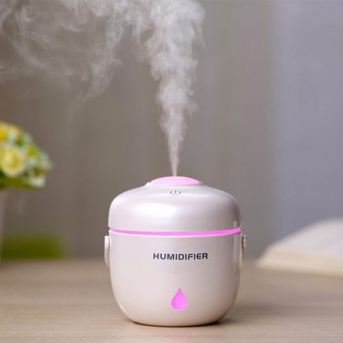 Párologtató, aroma diffúzor, elektromos ultrahangos illóolaj párologtató 250ml RGB változó színű led