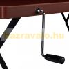 Adjustable height table 120x60 cm desk for standing and sitting work red-black