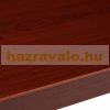 Adjustable height table 120x60 cm desk for standing and sitting work red-black