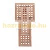 Folding table walnut side table with a decorative lattice appearance