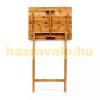 Folding table bamboo side table robust and space-saving