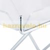 Folding table with removable tray acrylic chrome tray table