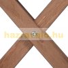 Folding table square wooden side table in brown color for both outdoor and indoor use 