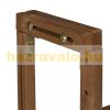Rail-mounted coffee table wooden folding balcony table brown 55x70x65 cm