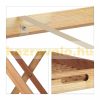 Folding table with removable tray walnut tray table
