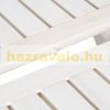 Folding table square wooden side table in white color for both outdoor and indoor use 