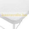 Folding garden table polyrattan camping table white 74x121.5x61.5 cm