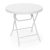 Összecsukható kerti asztal polirattan kávézó asztal fehér 74x80x80 cm