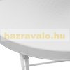 Folding garden table polyrattan cafe table white 74x80x80 cm