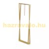 Folding table with removable tray acrylic tray table in gold and transparent color
