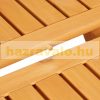 Folding table square wooden side table in natural color for both indoor and outdoor use 