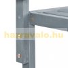 Handrail-mounted coffee table wooden folding balcony table gray 55x70x65 cm