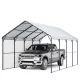 Fémvázas garázs sátor 3,6x6x3,15 m időjárásálló autóbeálló teljes védelemmel gépkocsibeálló 
