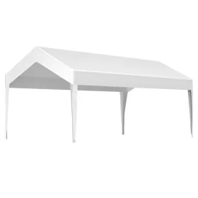   Tetőponyva kocsibeállóhoz 300x600 cm 3 rétegű PE anyag, UV-álló, vízálló autóbeálló sátor ponyva összehajtható