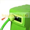 Automatic sprinkler hose holder with spring winding, retractable slag roll-up with 15 m hose