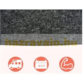   Fűthető lábtörlő lakóautó lakókocsi 12V 60x100 cm 70W antracit