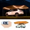 Autós napellenző 609x414x21 cm 270°-os oldalsátor beépített LED lámpákkal UV50+ szabadon álló autós sátor