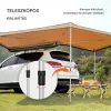 Autós napellenző 270° autó oldalsátor 2,5 m UV50+ vízálló prémium autós árnyékoló