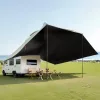 Autós napellenző 300x210 cm lakóautó árnyékoló UV50+ UV-védelemmel vízálló, hordozható táskával