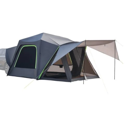 Kemping sátor terepjárókhoz 305x310x230 cm vízálló autós sátor napellenzővel 5–8 fő részére