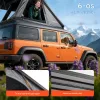 Autós tetőtéri sátor 250x225x144 cm alumínium autós kemping sátor LED világítással, vastag matraccal Jeep SUV pickuphoz