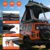 Autós tetőtéri sátor 250x225x144 cm alumínium autós kemping sátor LED világítással, vastag matraccal Jeep SUV pickuphoz