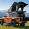 Autós tetőtéri sátor 256x222x152 cm alumínium kemping sátor LED világítással 1 ablakkal vízálló szélálló Jeep SUV pickuphoz