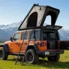 Autós tetőtéri sátor 2-3 fő részére, alumínium kemping sátor LED világítással Jeep SUV pickuphoz 2535x1320x1520 mm