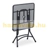 Folding garden table mesh balcony table with umbrella holder black coffee table bistro table