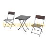 Polirattan garden furniture set 3-piece balcony set brown bistro furniture set garden set 