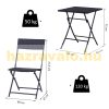 Polyrattan garden furniture set 3-piece balcony set black bistro furniture set garden set 