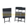 Polyrattan garden furniture set 3-piece balcony set black bistro furniture set garden set 