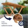 Akácfa kerti bútor szett 3 részes összecsukható asztal és székek
