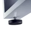 Polyrattan kerti bútor szett 3 részes szürke lounge szett WPC asztallal