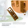 Akácfa kerti bútor szett 3 részes összecsukható balkon szett FSC® tanúsítvánnyal